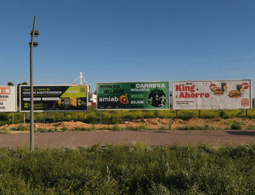 Vallas publicitarias para la V Carrera Inclusiva de AMIAB